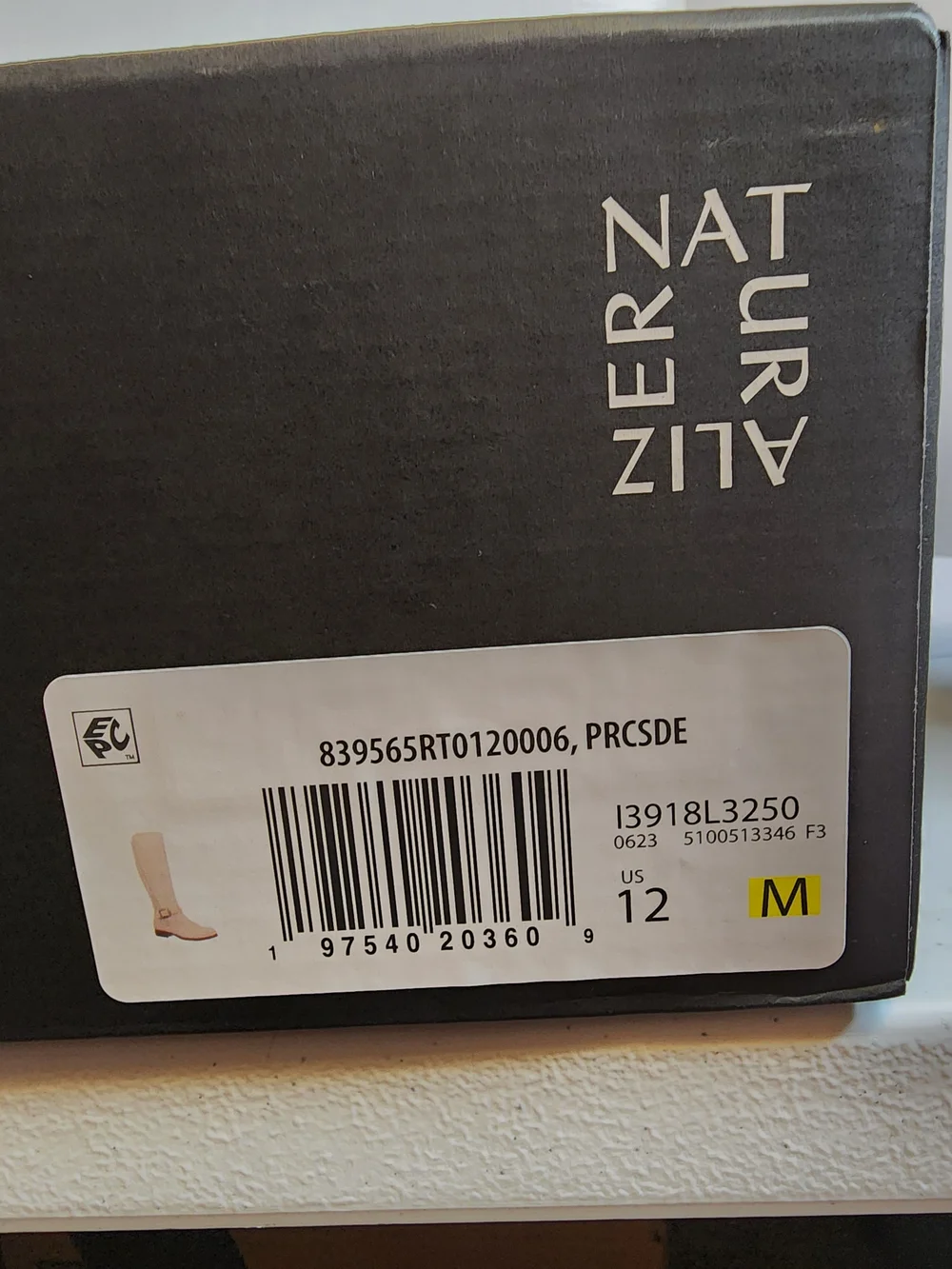 Naturalizer Jayden Tall Boot Beige Suede Boots Women's Sz 12 NIB